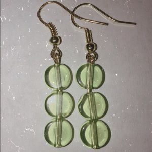 Green earrings